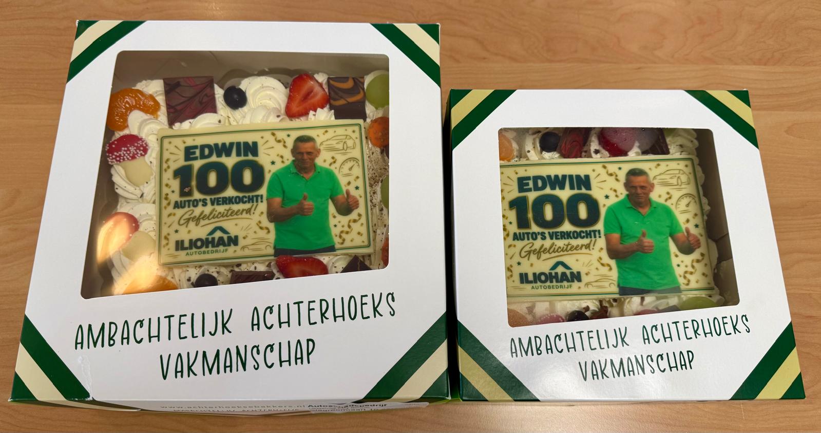 Taart voor Edwin: 100 auto’s verkocht